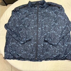 Athleta Men's Floral Blue Windbreaker